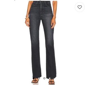 Hudson Faye Denim Ultra High-Rise
Bootcut Button-fly Jeans Eco Black Sz 29
Tall